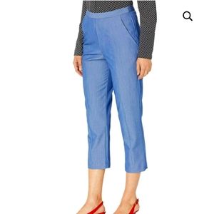 BCBG Dark Chambray Ankle Pant NWT